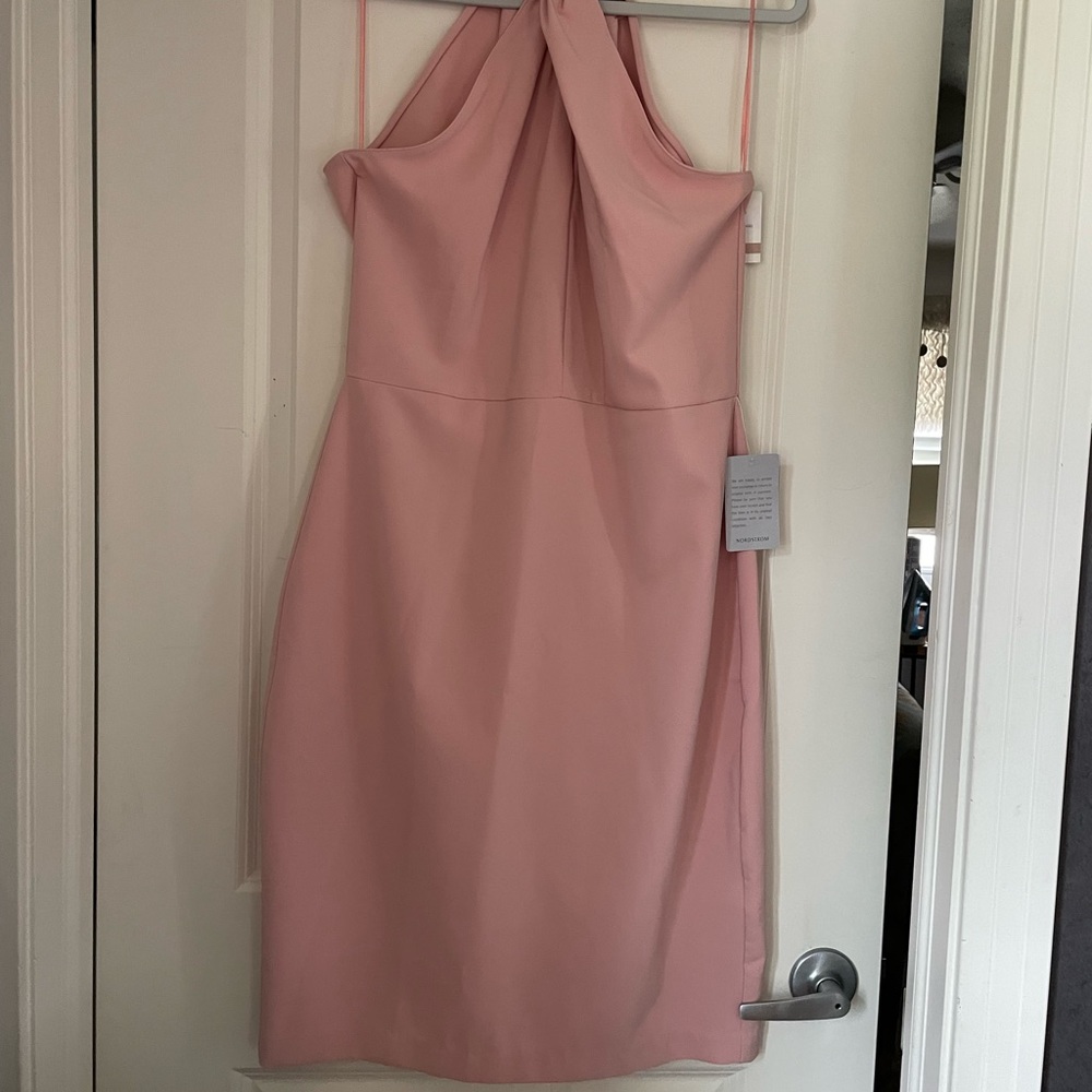 Nordstrom “Just Taylor”  Dusty Rose Halter Dress